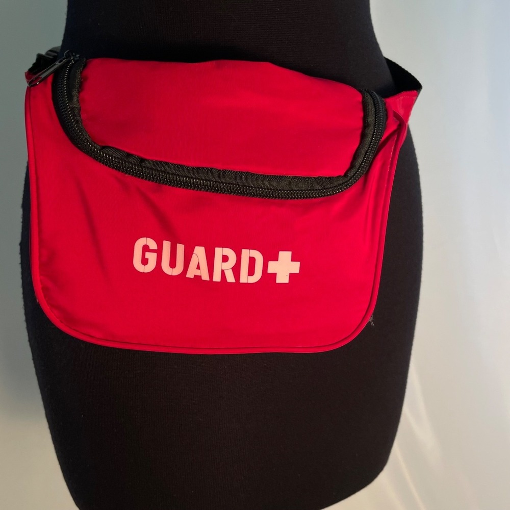 Lifeguard Fanny Pack Crossbody Bag Whistle Gauze Coldpack First Aid Sports Medic